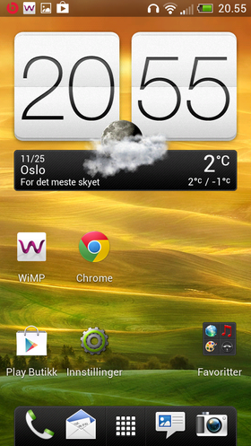 Slik kan en HTC-telefon se ut orginalt.