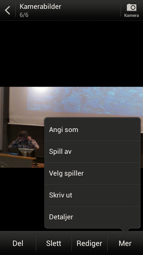 Hvilket som helst bilde du har tatt med mobilen kan velges som bakgrunnsbilde.