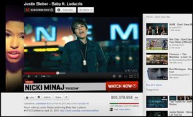Justin Bieber må se seg slått av koreanske PSY.