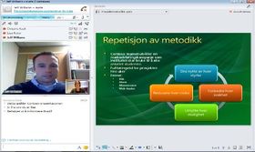 Nettmøtefunksjonen i Lync Online.