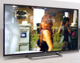 LG viste fram en 84 tommer stor 4K-TV på IFA-messen i Berlin i høst.