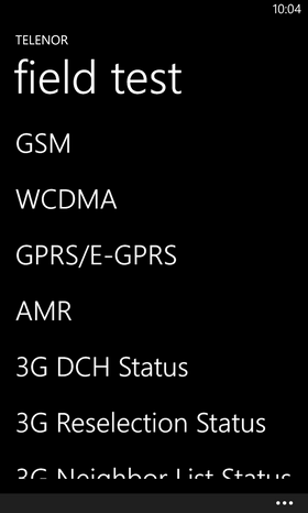 Bla deg ned til menyvalget "LTE".