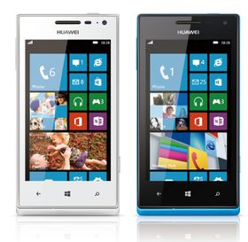 Huawei Ascend W1 fås i både hvitt og blått.