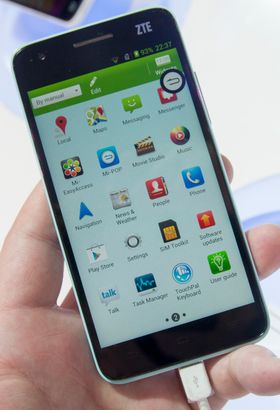 I motsetning til Huawei har ZTE beholdt applikasjonsmenyen i sitt menysystem.