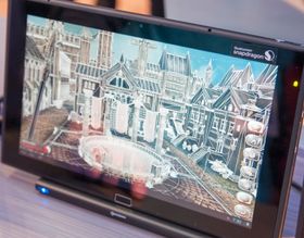 Qualcomm hadde laget en egen teknologidemo til nettbrettet.