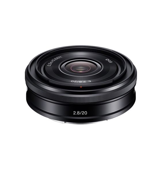 Sony SEL-20F28 20 mm F2.8 pancake.