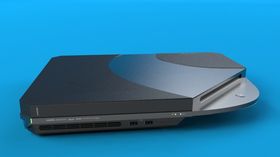 Et av flere forslag til hvordan PlayStation 4 vil se ut.