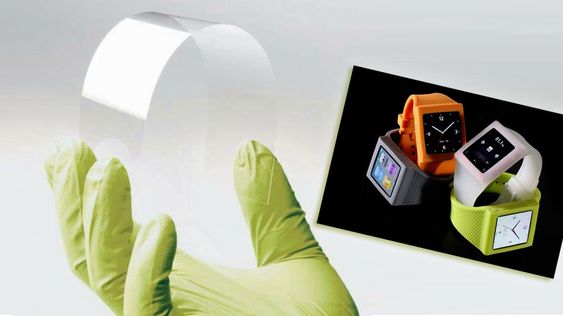iWatch skal få en skjerm som kan bøyes rundt armen, ifølge ryktene.