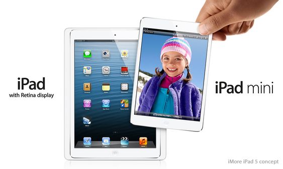 Slik kan den nye iPad mini og iPad 5 komme til å se ut, ifølge iMore.