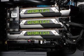 Ifølge Nvidia skal GTX 700-serien fungere svært godt i SLI-oppsett allerede ved lansering. Her fra vår SLI-test av GTX Titan.