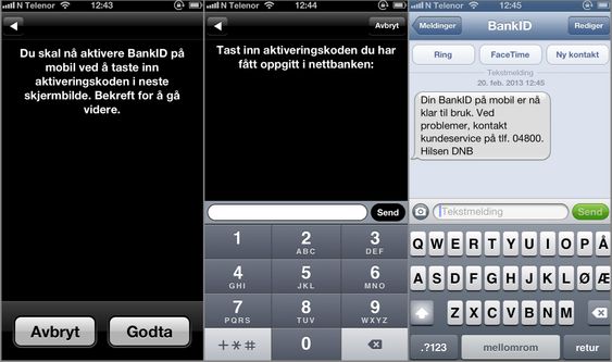 Aktiveringsprosessen på telefonen din.