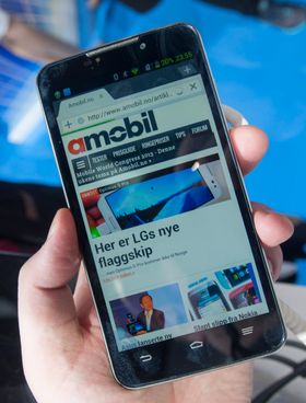 Nettleseren Dolphin er forhåndsinstallert på ZTE Grand Memo.