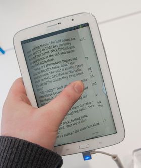 E-bokleseren på Galaxy Note 8.0.