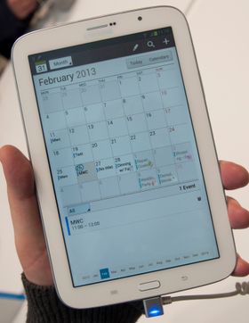 Slik ser kalender-appen ut.