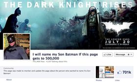 Skrekkscenarioet er dette: At sønnen din må hete Batman.
