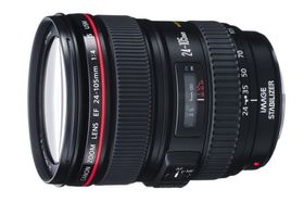 Canon EF 24-105 f/4L IS USM har en bildestabilisator som er egnet for videoopptak.