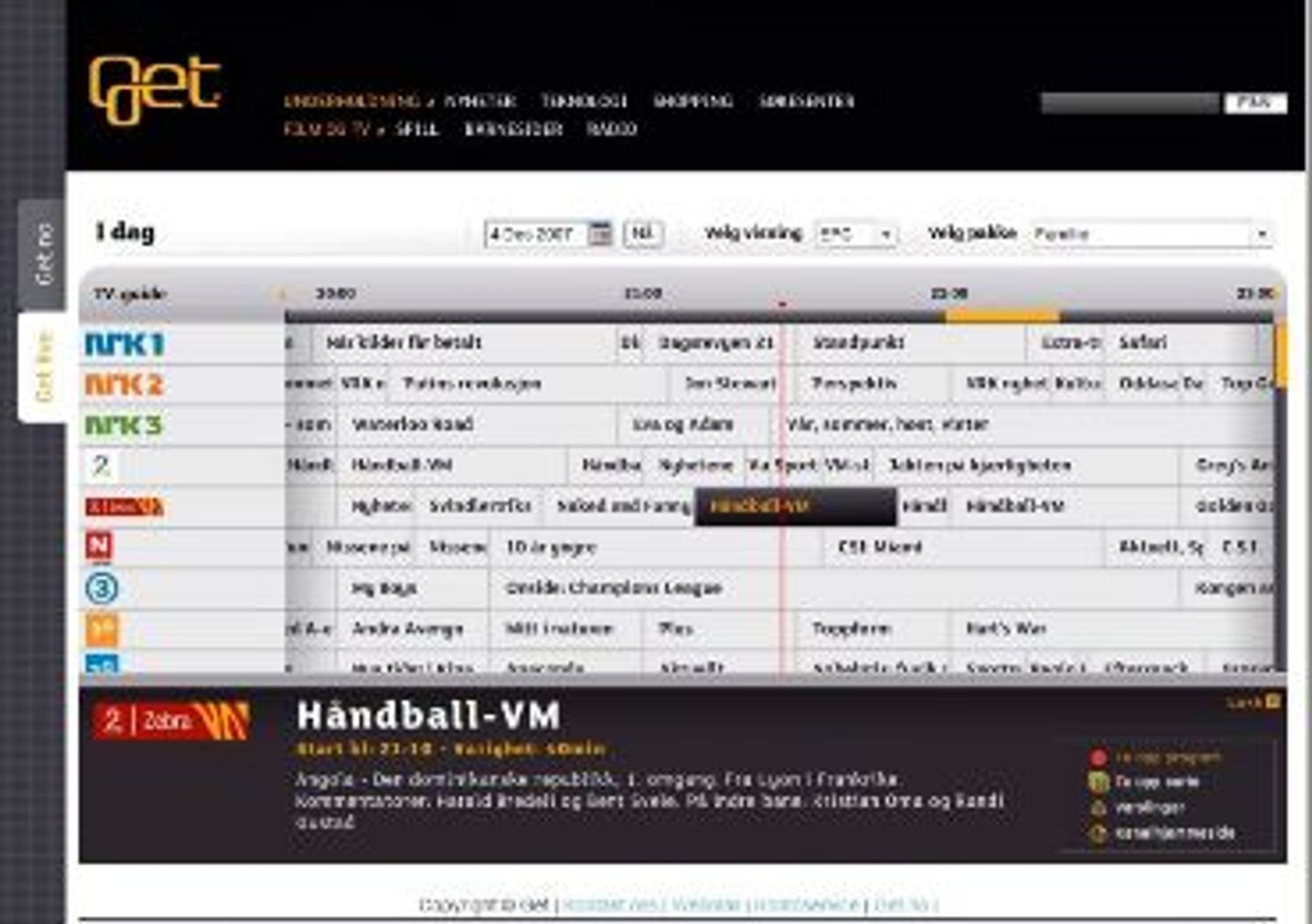 Getlive.no — beste TV-guide