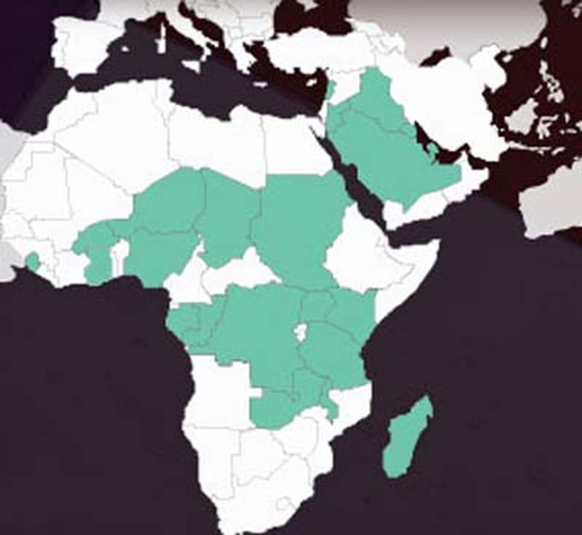 Zain Group har virksomhet i Midtøsten og store deler av Sentral-Afrika.