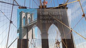 Lurer du på hvor høy og lang Brooklyn Bridge er? Spør Google Glass!
