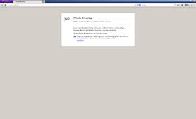 Slik ser Firefox' private nettleserøkt ut.