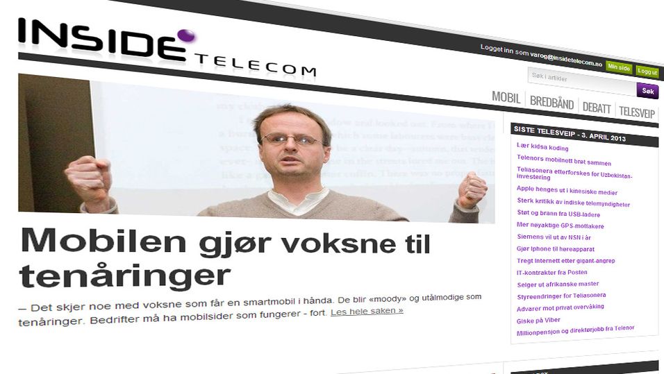 Inside Telecom med nytt design