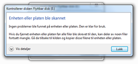 Med exFAT ble det som regel ikke funnet noen problemer.