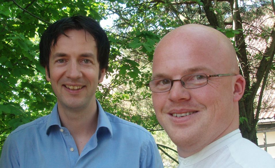 Haakon Sandven og Bjørn Erik Hagbartsen i Teleplan føler seg rundlurt av regjeringens skarve 100 millioner til bredbånd i 2010-budsjettet.