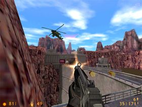 Half-Life ble bygd på en tungt modifisert versjon av Quake sin grafikkmotor.
