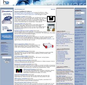 Ett av de siste designene vi hadde der sakene ble publisert kronologisk.
