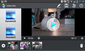 Med Video Wiz-programvaren kan du sette sammen videoer, stillbilder og musikk, og legge på effekter.
