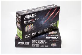 Asus GeForce GTX 650Ti BOOST DirectCU II OC: Produktesker.