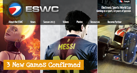 Ingen StarCraft II-turnering under årets ESWC. (Bilde: Faksimile av http://www.eswc.com/).