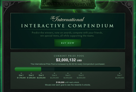 The International 3 har over 2 millioner dollar i premiepotten. (Faksimile: The Internationals nettsider).