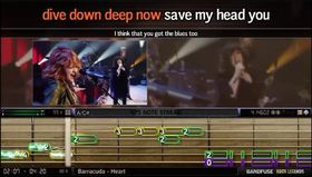 Grensesnittet i Band Fuse skil seg drastisk frå Rocksmith.