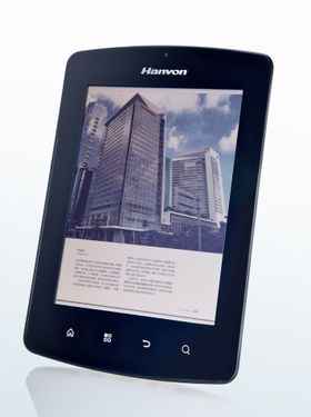 Denne ebok-leseren fra kinesiske Hanvon kom i januar 2012, og benyttet en Mirasol-skjerm på 1024x768 punkter. Nå har Qualcomm økt oppløsningen ytterligere, i neste generasjon Mirasol-skjermer.