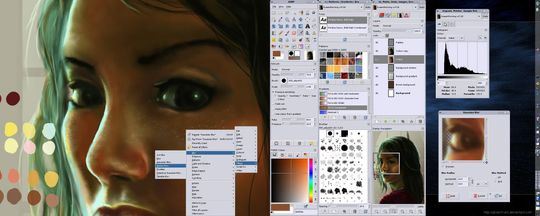 GIMP skal ifølge en anmeldelse i foto tidsskriftet Pop Photo være helt på høyde med Photoshop .