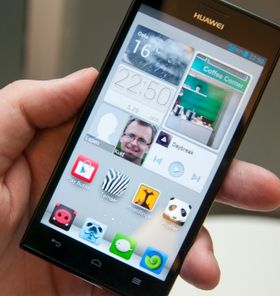Her har vi valgt "Zoo"-temaet på telefonen. Alt blir litt mer dyrisk.