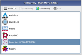 NOOBS lar deg velge hvilket operativsystem du vil installere.