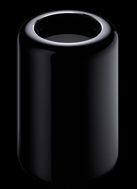 The front of the new Mac Pro.