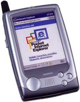 Siemens sx45, en PDA med Windows og trykkfølsom skjerm. Men prosessoren var svak, og grensesnittet lite fingervennlig.