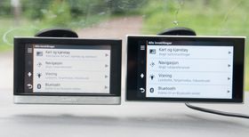 Øverste og mellomste modell Garmin har så godt som like menyer, og nesten helt lik funksjonalitet.