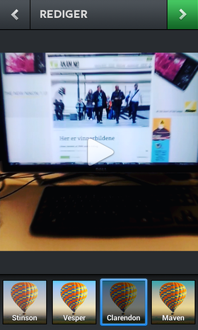 Slik ser Instagrams nye videofunksjon ut, sett fra Akam-redaktørens stol.