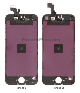 Kabinettet til henholdsvis iPhone 5 og 5S, ifølge Fanatic Fone.