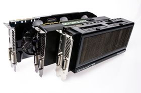 Våre tre GeForce GTX 760-modeller.