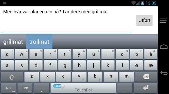 Ta gjerne med din egen trollmat ...