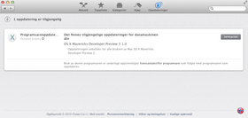 Versjon nummer tre av Mavericks ligger klar i App Store.