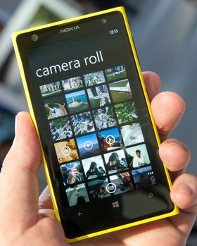 Galleri-appen i Lumia 1020 ser ut slik den pleier på Windows Phone.