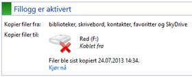 Frakoblet, men likevel i sving.