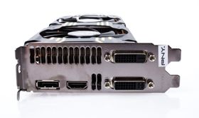 Som de fleste GeForce-kort nå om dagen byr PNYs GTX 770 XLR8-versjon på HDMI, DisplayPort og to DVI-utganger.