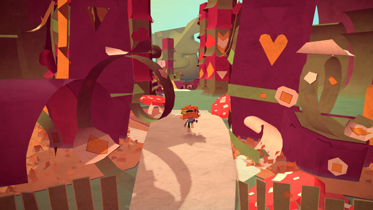 Tearaway har en rustikk og sjør verden.